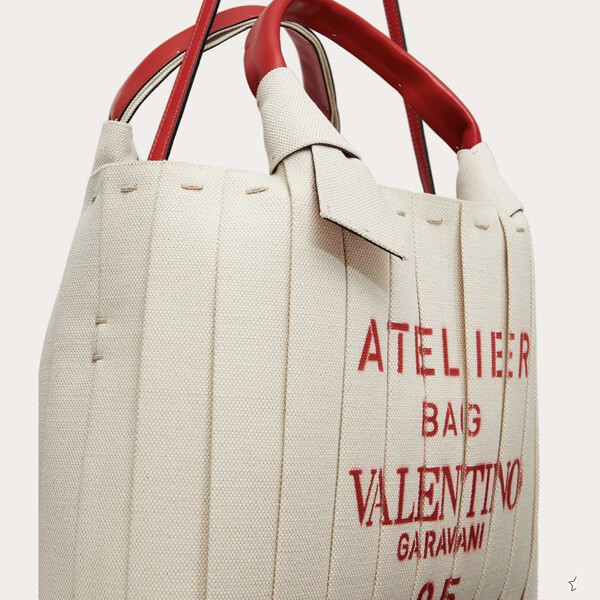 【VALENTINO ヴァレンティノ】アトリエ キャンバス トートバッグ VW2B0I76ULC0NE